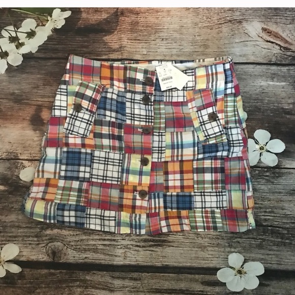 NWT J. Crew Factory Plaid Skirt Size 6 - Picture 2 of 7